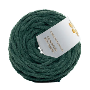 Hilaza Algodón Mini 4mm Makrama 150gr Verde Helecho