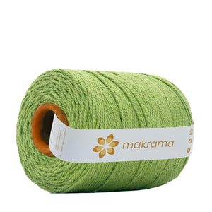 Cuerda Algodón 2mm Makrama 1kg Verde Lima