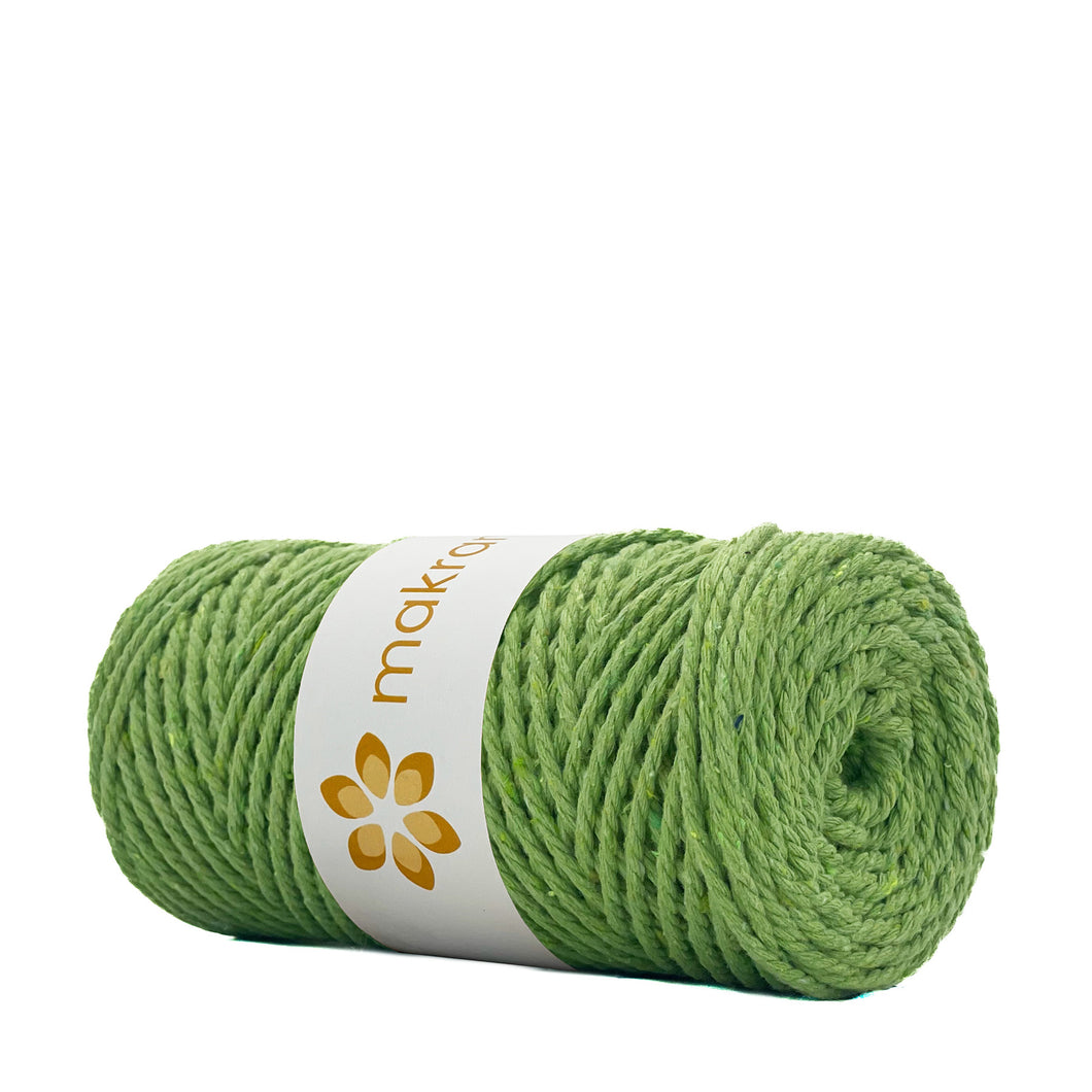 Cuerda Algodón 2mm Makrama 100m Verde Lima