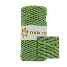 Cargar imagen en el visor de la galería, Cuerda Algodón 2mm Makrama 100m Verde Lima
