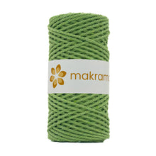 Cargar imagen en el visor de la galería, Cuerda Algodón 2mm Makrama 100m Verde Lima
