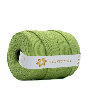 Hilaza Algodón 3mm Makrama 1kg Verde Lima