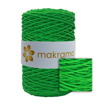 Cargar imagen en el visor de la galería, Cuerda Algodón 2mm Makrama 500gr Verde Limón
