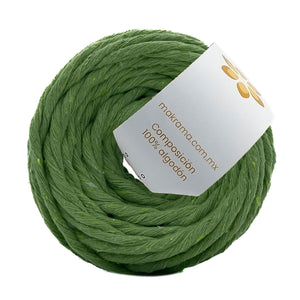 Hilaza Algodón Mini 4mm Makrama 150gr Verde Manzana