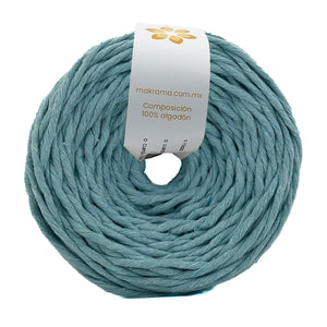 Hilaza Algodón 4mm Makrama 500gr Verde Menta