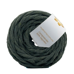 Hilaza Algodón Mini 4mm Makrama 150gr Verde Militar