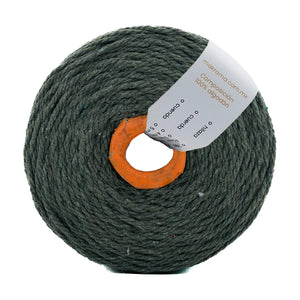 Cuerda Algodón 2mm Makrama 1kg Verde Militar