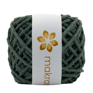 Hilaza Algodón Mini 3mm Makrama 150gr Verde Militar