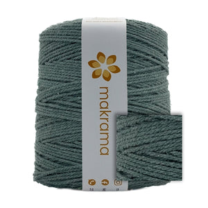 Cuerda Algodón 2mm Makrama 1kg Verde Musgo