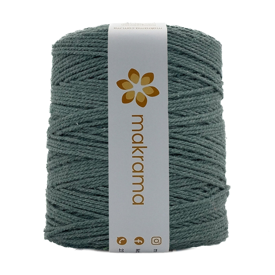 Cuerda Algodón 2mm Makrama 1kg Verde Musgo