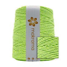 Cargar imagen en el visor de la galería, Cuerda Algodón 2mm Makrama 1kg Verde Neon
