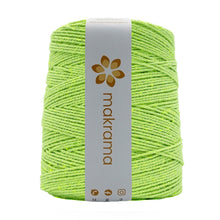 Cargar imagen en el visor de la galería, Cuerda Algodón 2mm Makrama 1kg Verde Neon
