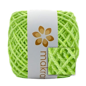Cuerda Algodón Mini 2mm Makrama 150gr Verde Neon