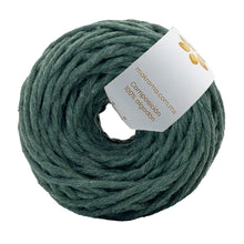 Cargar imagen en el visor de la galería, Hilaza Algodón Mini 3mm Makrama 150gr Verde Oscuro

