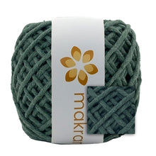 Cargar imagen en el visor de la galería, Hilaza Algodón Mini 3mm Makrama 150gr Verde Oscuro
