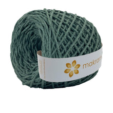 Cargar imagen en el visor de la galería, Hilaza Algodón 3mm Makrama 100m Verde Oscuro
