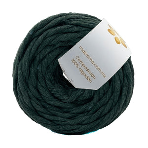 Hilaza Algodón Mini 4mm Makrama 150gr Verde Oscuro