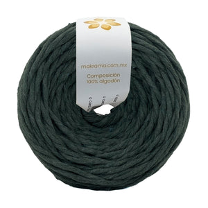 Hilaza Algodón 4mm Makrama 500gr Verde Oscuro