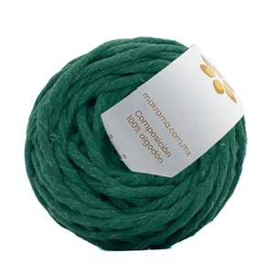 Hilaza Algodón Mini 4mm Makrama 150gr Verde Pasto