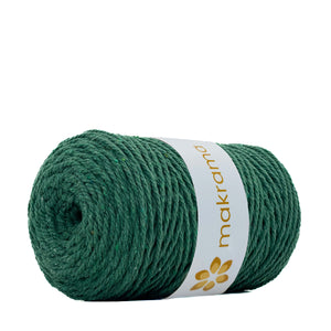 Cuerda Algodón 2mm Makrama 500gr Verde Pasto