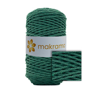 Cuerda Algodón 2mm Makrama 500gr Verde Pasto