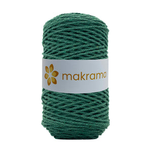 Cuerda Algodón 2mm Makrama 500gr Verde Pasto