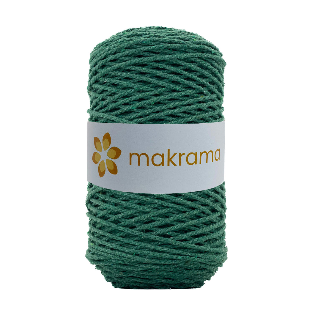 Cuerda Algodón 2mm Makrama 500gr Verde Pasto