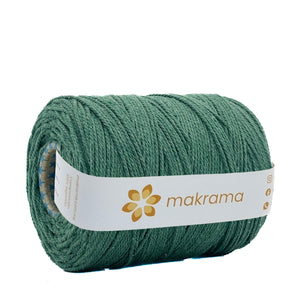 Cuerda Algodón 2mm Makrama 1kg Verde Pino