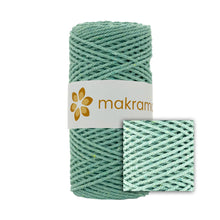 Cargar imagen en el visor de la galería, Cuerda Algodón 2mm Makrama 100m Verde Pistache
