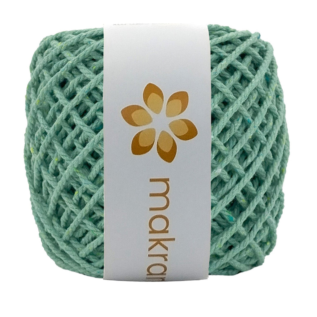 Cuerda Algodón Mini 2mm Makrama 150gr Verde Pistache