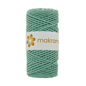 Cuerda Algodón 2mm Makrama 100m Verde Pistache
