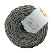 Cargar imagen en el visor de la galería, Cuerda Algodón Mini 2mm Makrama 150gr Verde Seco
