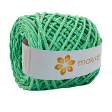 Cargar imagen en el visor de la galería, Hilaza Algodón 4mm Makrama 500gr Verde Manzana
