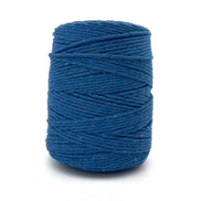 Cargar imagen en el visor de la galería, Hilaza Algodón 3mm Makrama 1kg Azul Capri

