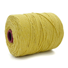 Cargar imagen en el visor de la galería, Cuerda Algodón 2mm Makrama 1kg Amarillo
